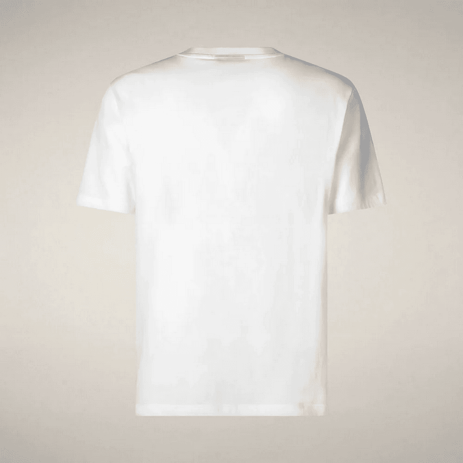 SAVE THE DUCK t-shirt con logo uomo bianco - 3