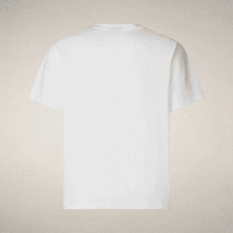 SAVE THE DUCK t-shirt con sorriso uomo bianco - 3