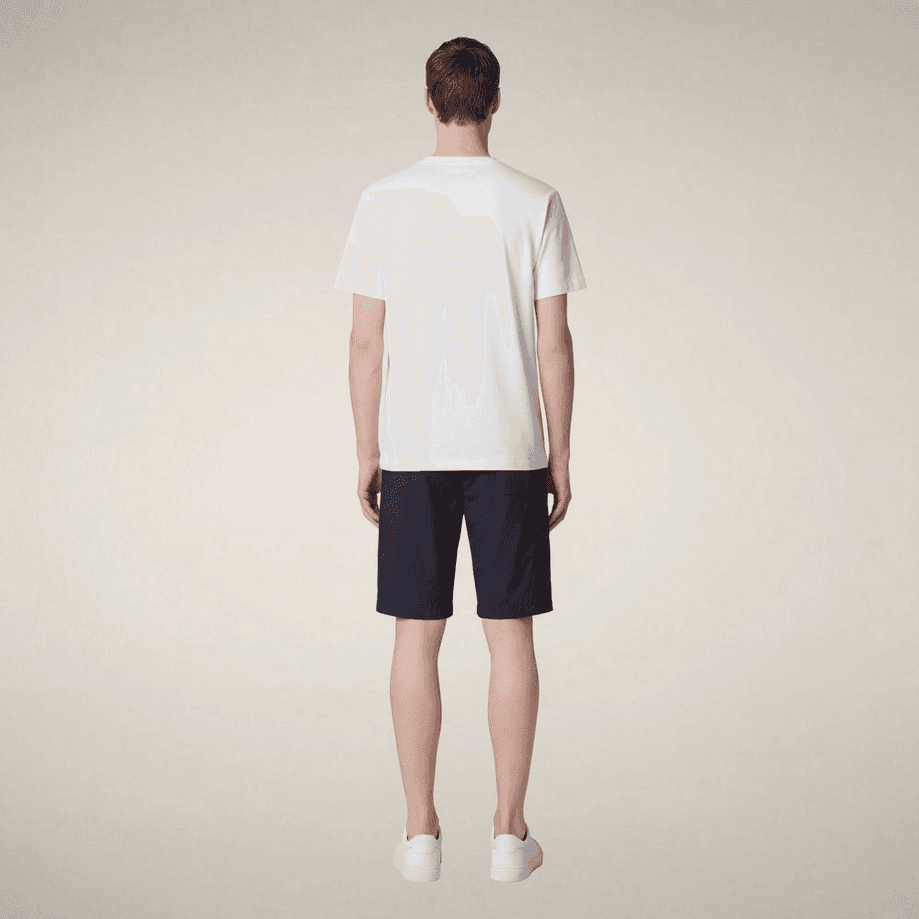 SAVE THE DUCK t-shirt con sorriso uomo bianco - 4