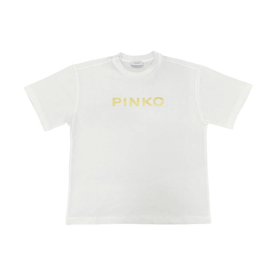Pinko t-shirt con stampa bambina bianco - 2