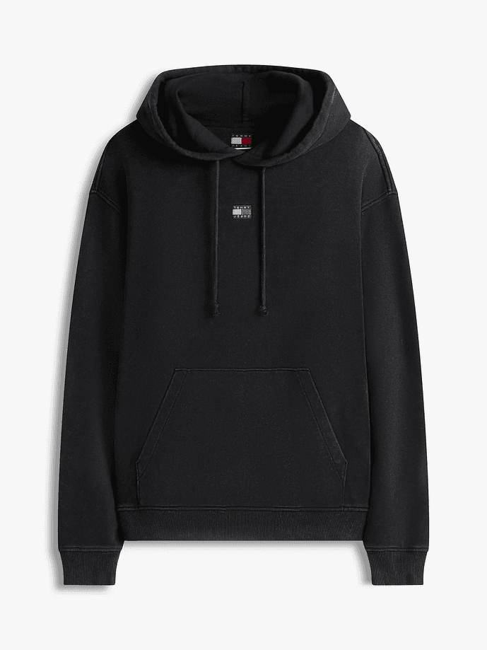 Tommy Hilfiger felpa con cappuccio uomo nero - 5