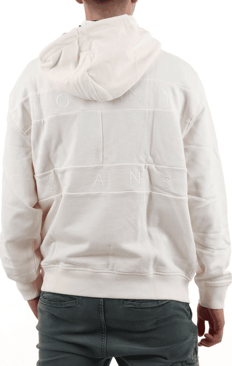 Tommy Hilfiger felpa con cappuccio uomo bianco - 2