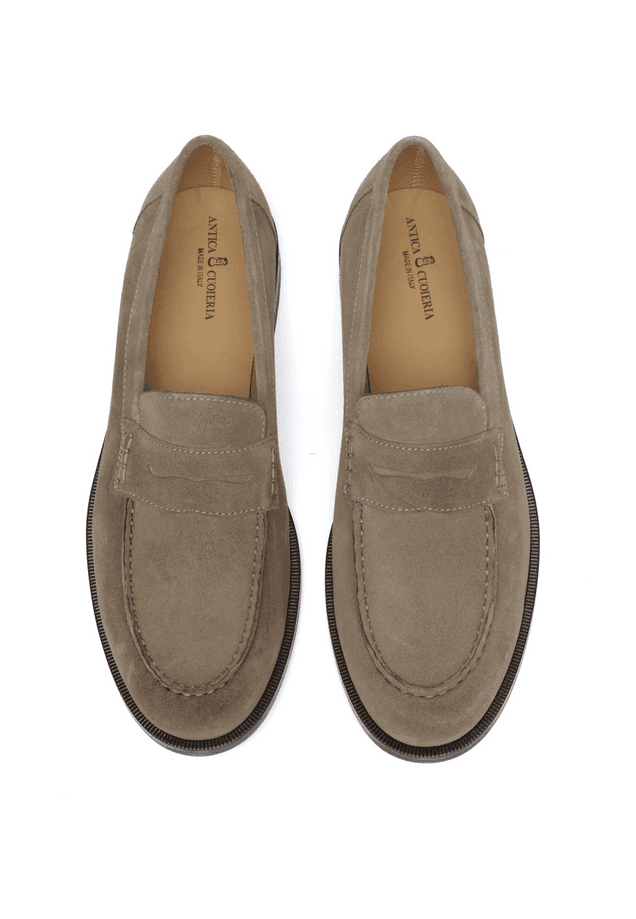 ANTICA CUOIERIA mocassino cortina uomo beige - 4