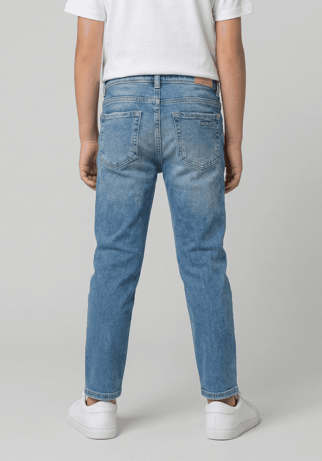 ANTONY MORATO KIDS jeans argon bambino denim chiaro - 4