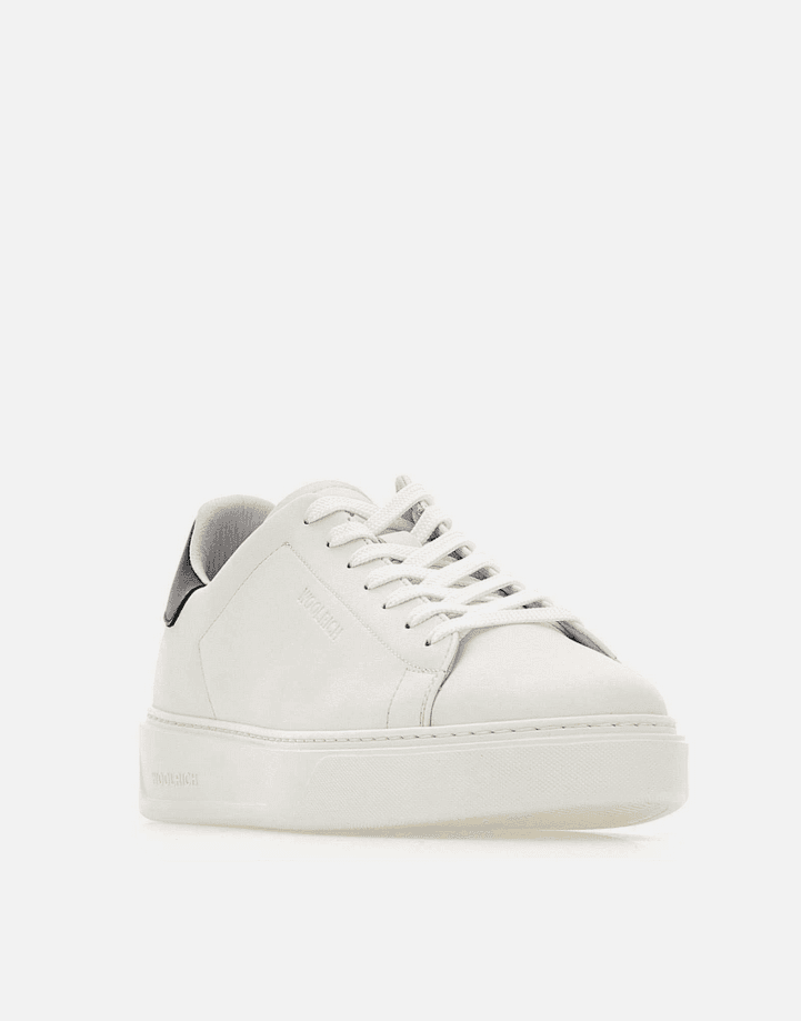 Woolrich scarpe classic court uomo bianco-blu - 2