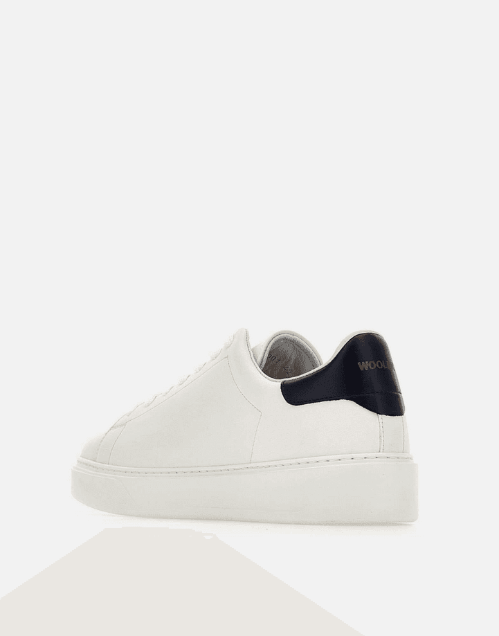Woolrich scarpe classic court uomo bianco-blu - 3