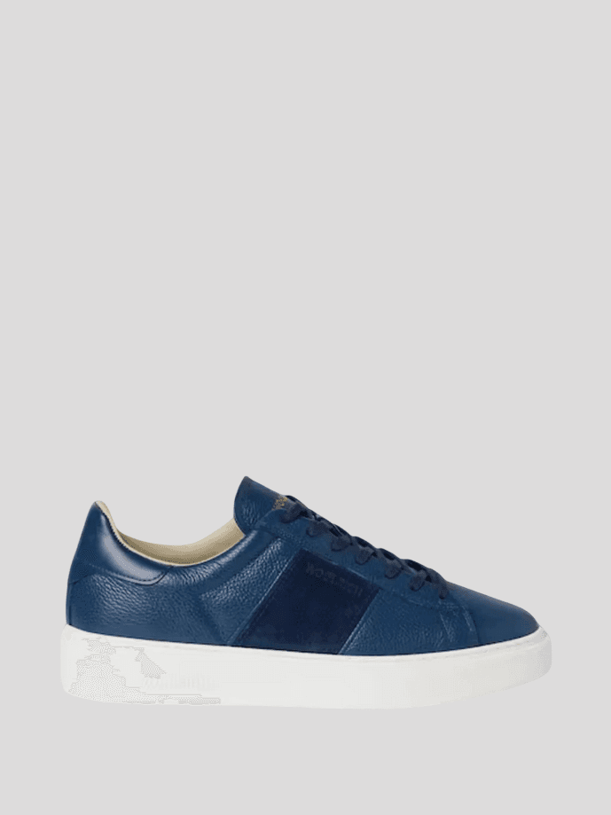 Woolrich scarpe classic court band uomo blu - 5