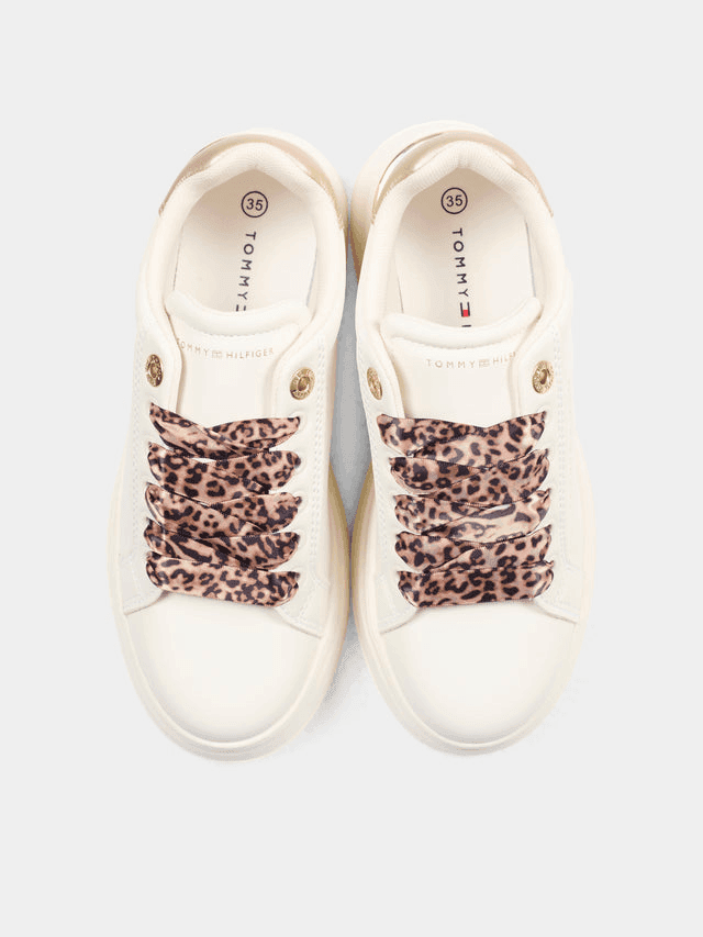 TOMMY HILFIGER KIDS scarpe bambina bianco-platino - 3