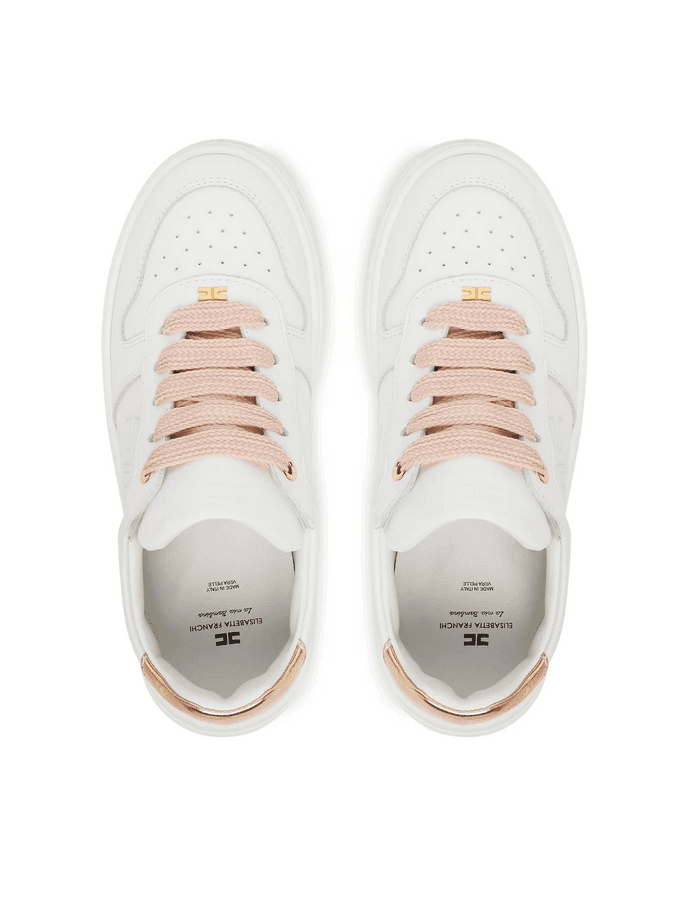 ELISABETTA FRANCHI scarpa bambina bianco-rosa - 4