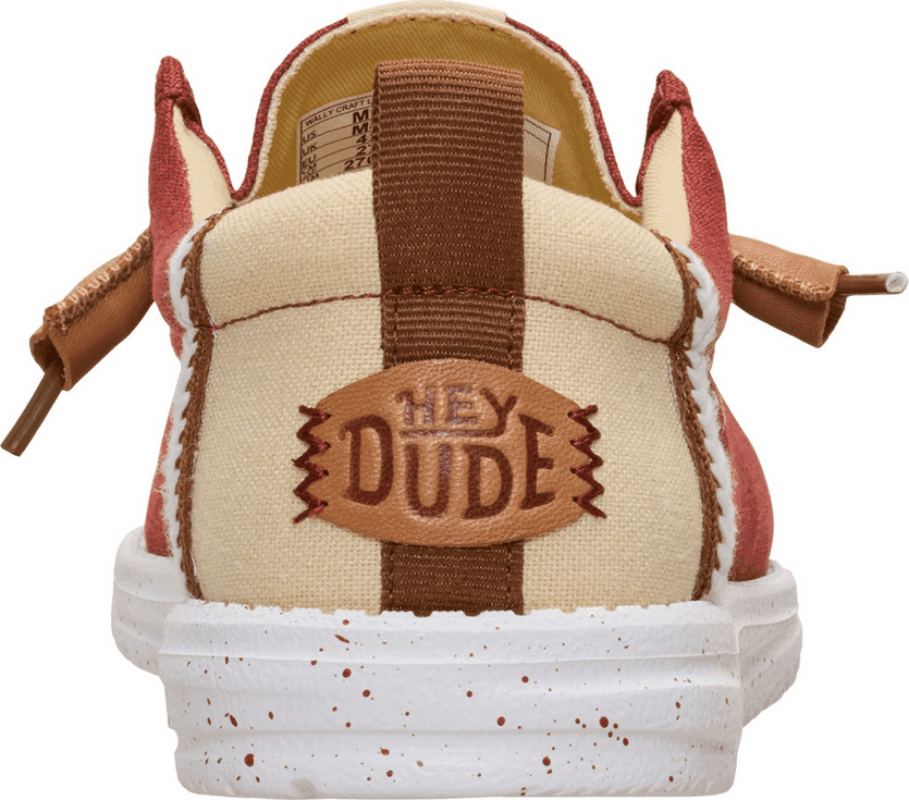 HEY DUDE scarpe wally summer linen uomo burnt red - 5