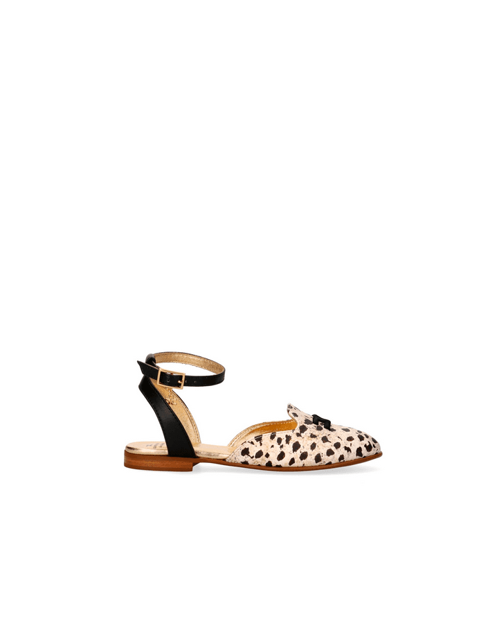 ELISABETTA FRANCHI ballerine bambina beige-nero - 5