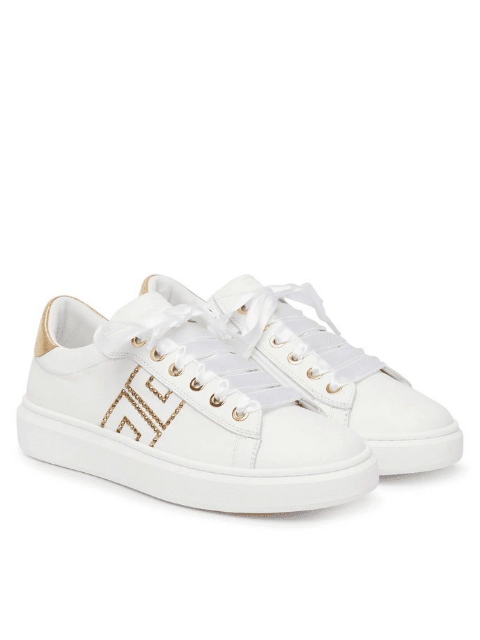 ELISABETTA FRANCHI scarpe bambina bianco-oro - 2