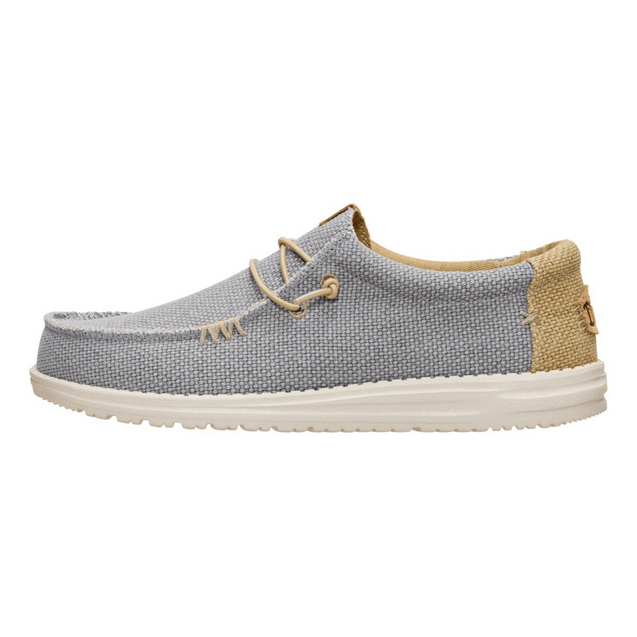 HEY DUDE scarpe wally braided uomo flannel grey/olive grey - 6