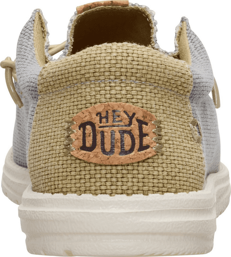 HEY DUDE scarpe wally braided uomo flannel grey/olive grey - 5