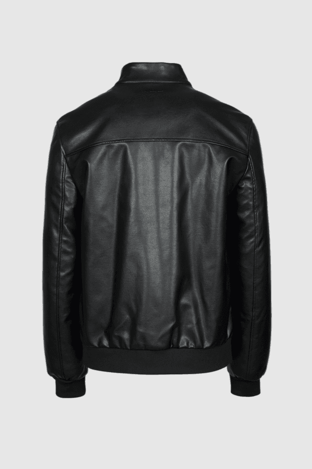 Refrigue giubbino ecopelle uomo nero - 3