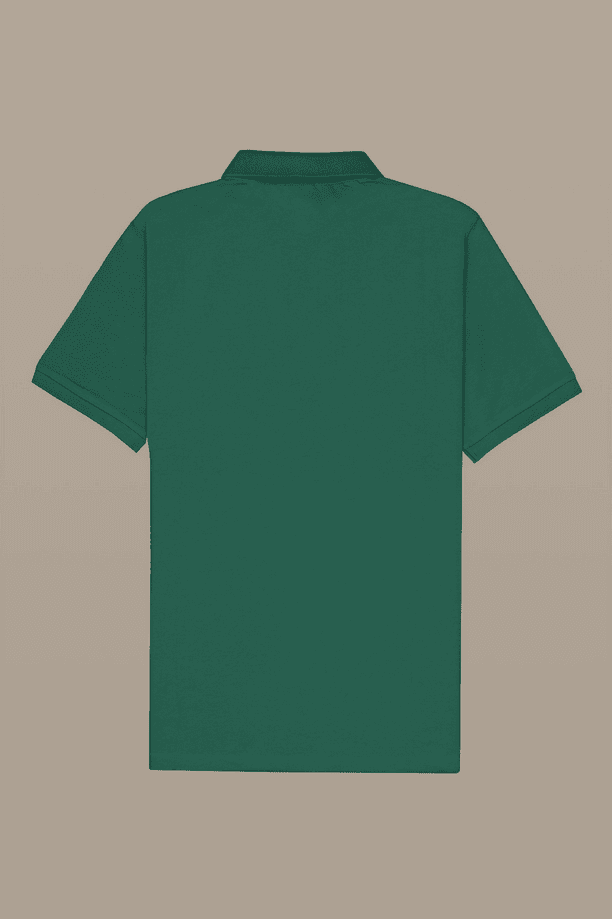 Refrigue polo con patch uomo bottle green - 2