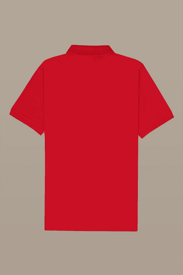 Refrigue polo con patch uomo rosso - 2