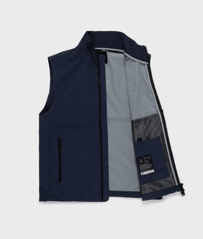 REFRIGIWEAR gilet eric vest uomo navy blazer - 3