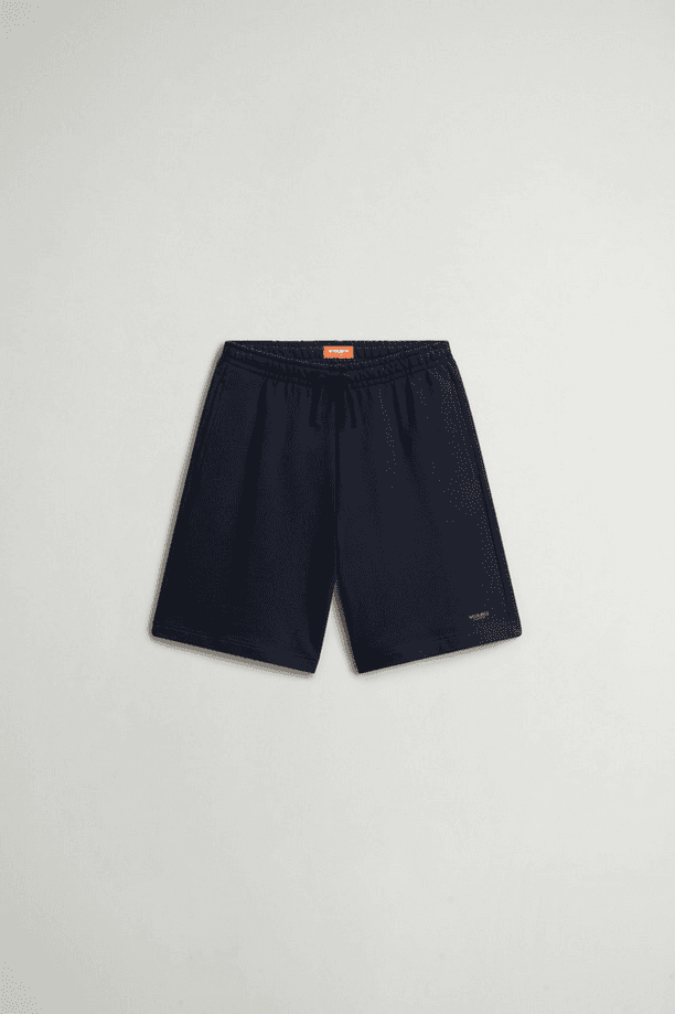 Woolrich shorts logo basket bambino blue - 5