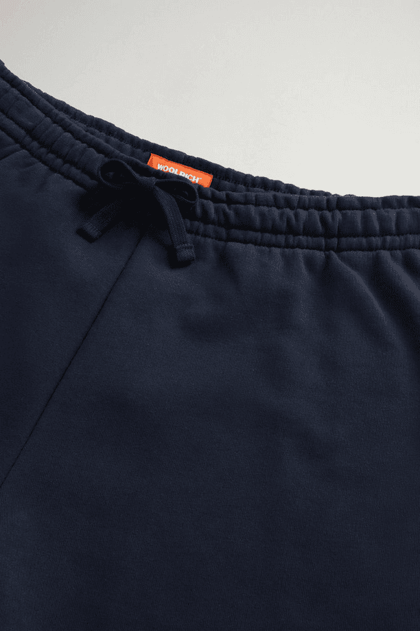Woolrich shorts logo basket bambino blue - 3