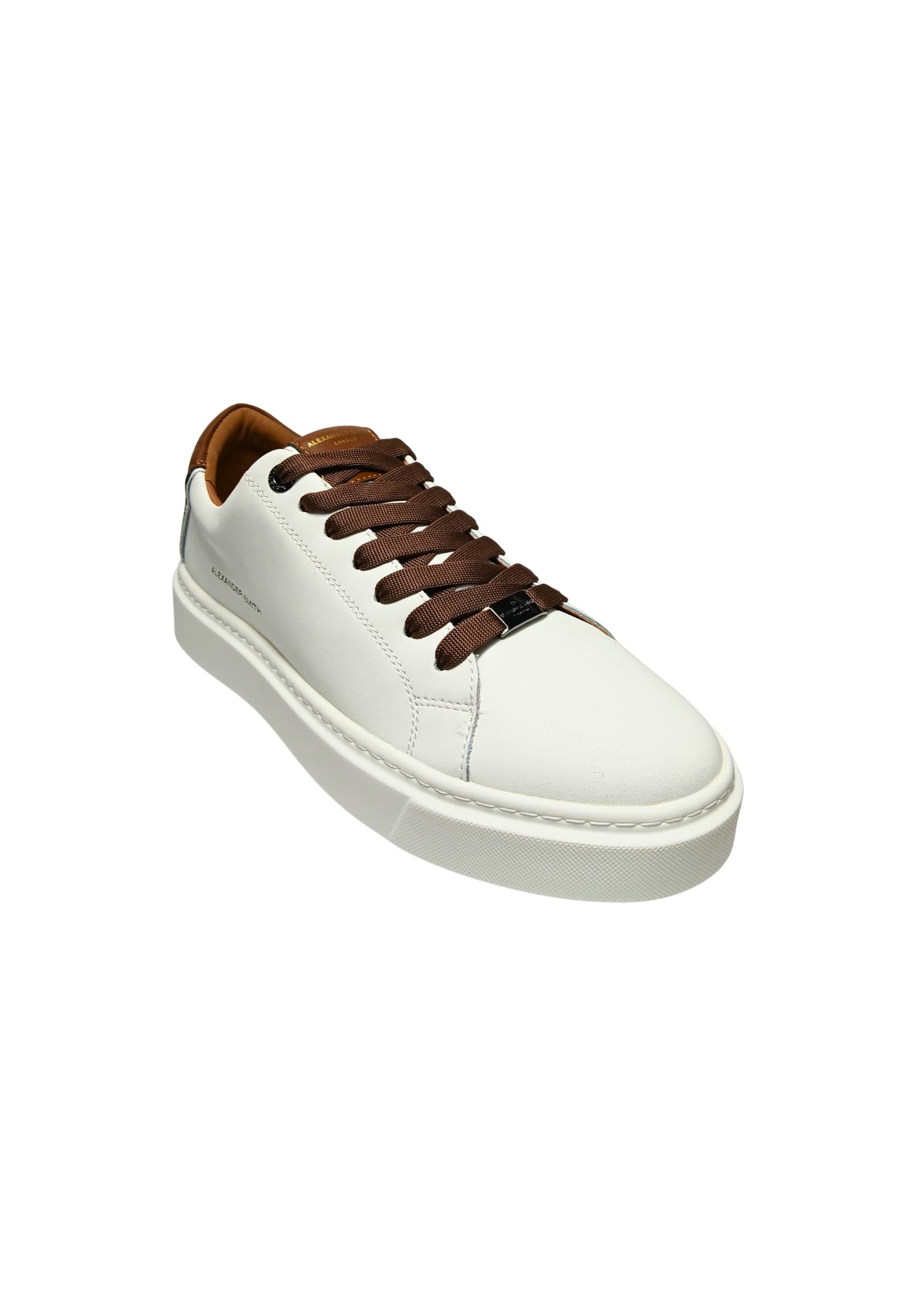ALEXANDER SMITH albbldm-9010-wdn Alexander Smith Uomo Pelle Bianco - 5