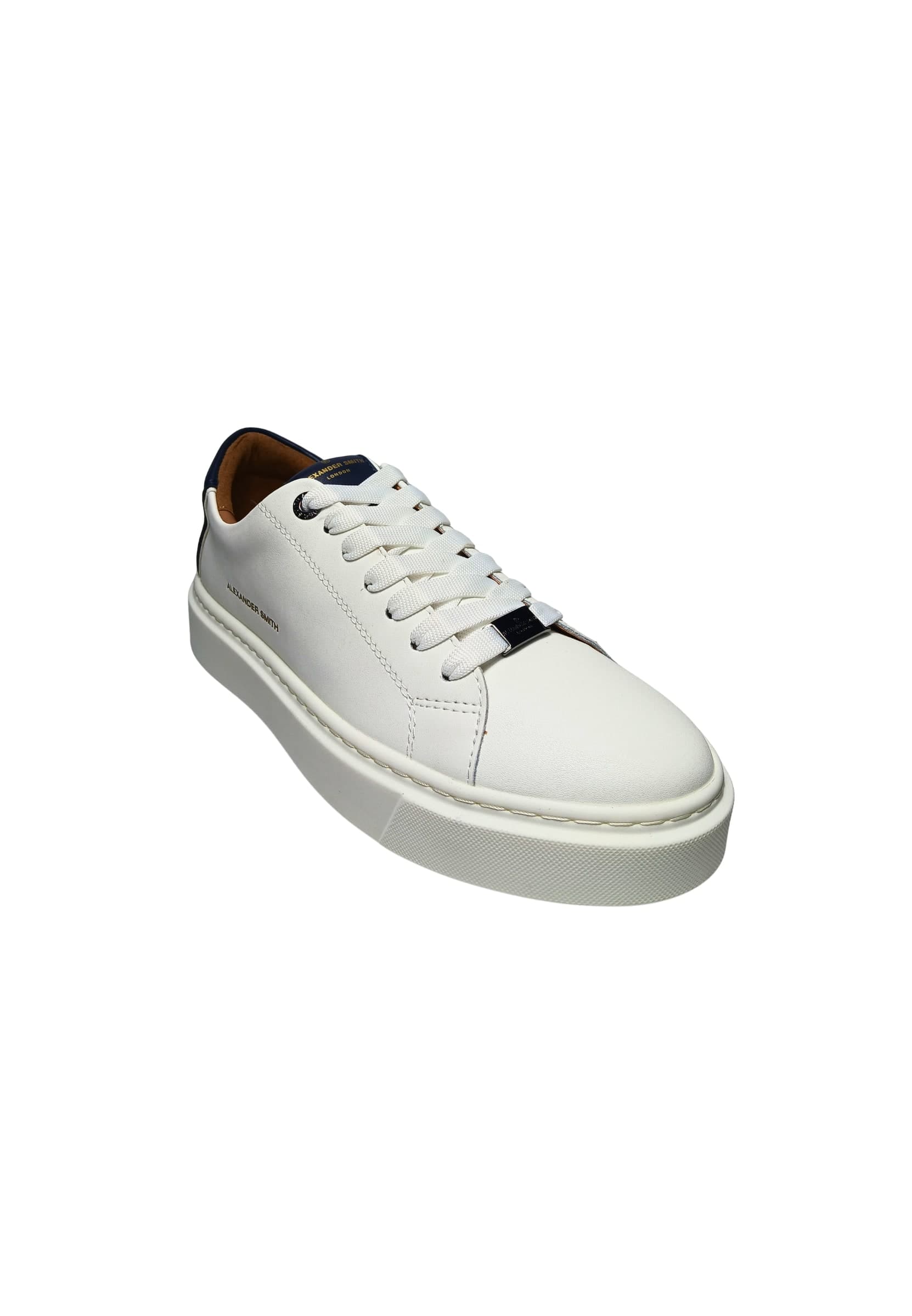 ALEXANDER SMITH albcldm-9010-wbl Alexander Smith Uomo Pelle Bianco - 4