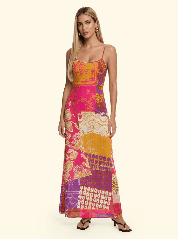 EFFEK vestito lungo donna fantasia - 2