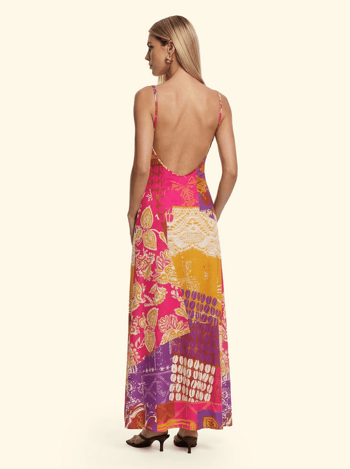 EFFEK vestito lungo donna fantasia - 3