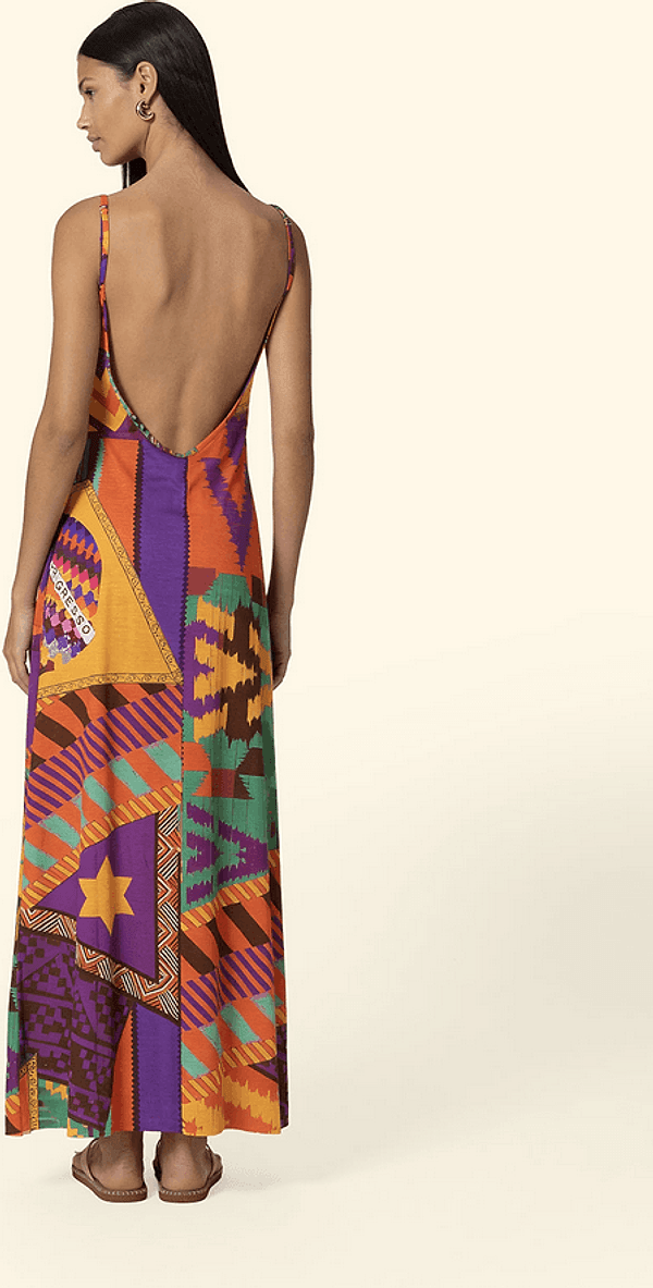 EFFEK vestito lungo donna fantasia - 3