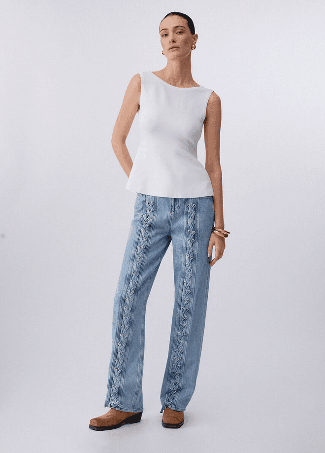 LIU JO top con fiocco donna bianco - 4