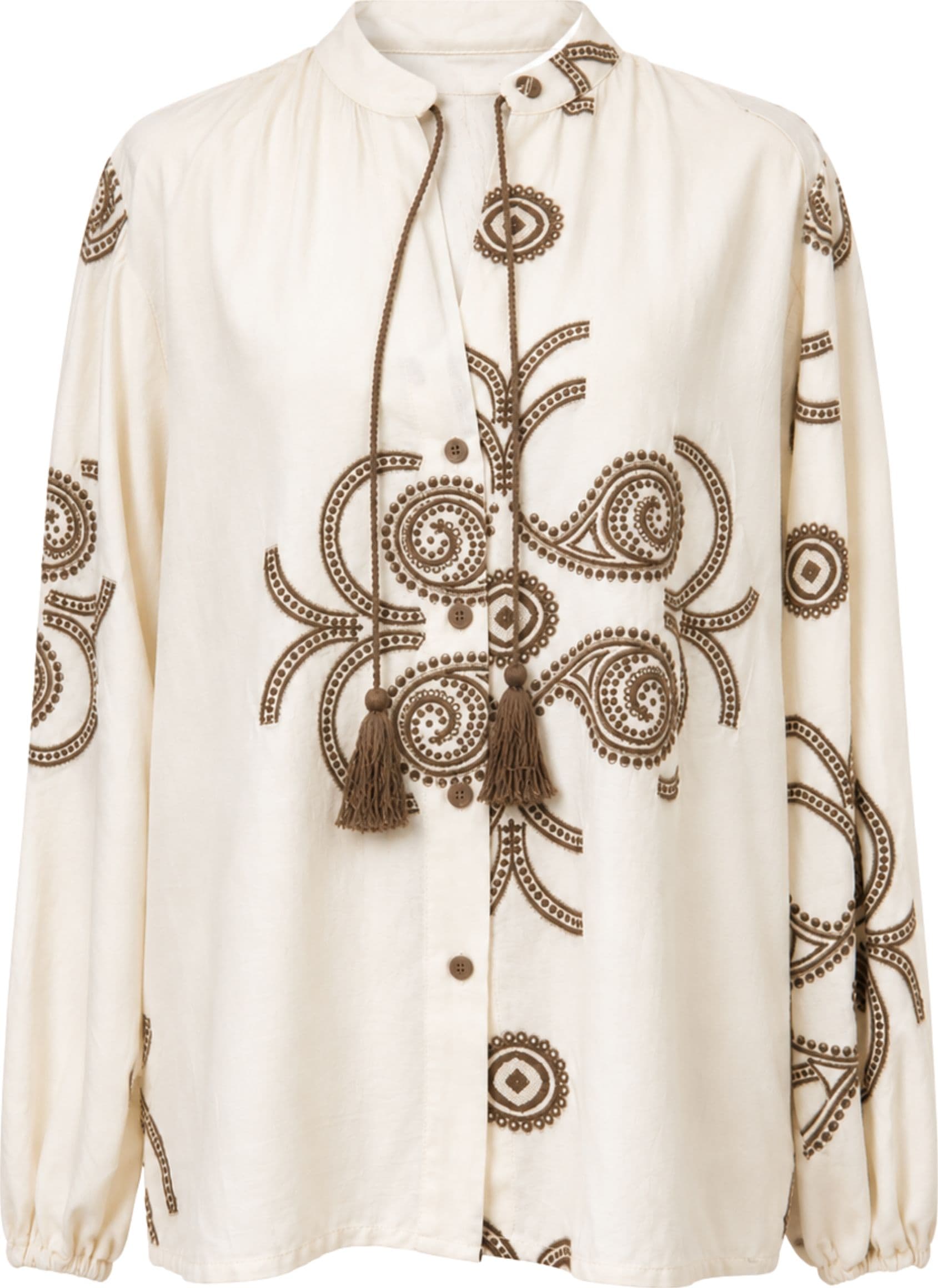 SOUVENIR CAMICIA  BURRO E MARRONE - 3