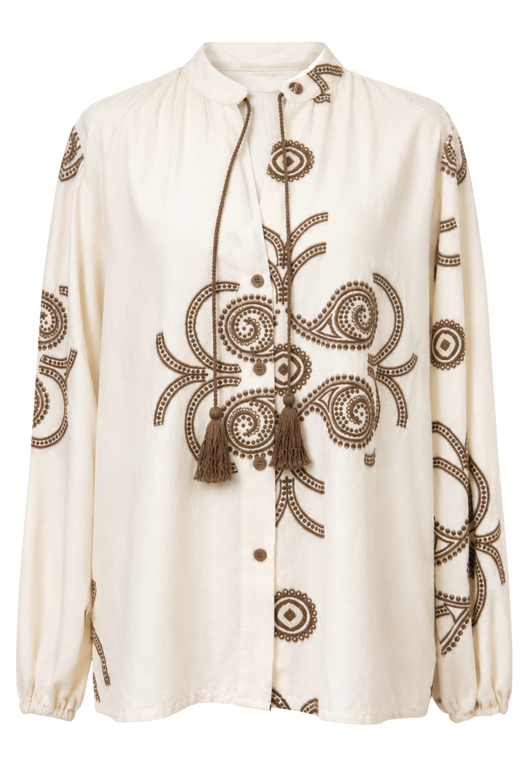 SOUVENIR CAMICIA  BURRO E MARRONE - 3