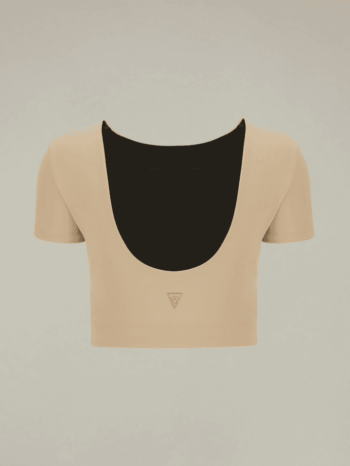 MACRON top cropped emily donna beige - 3