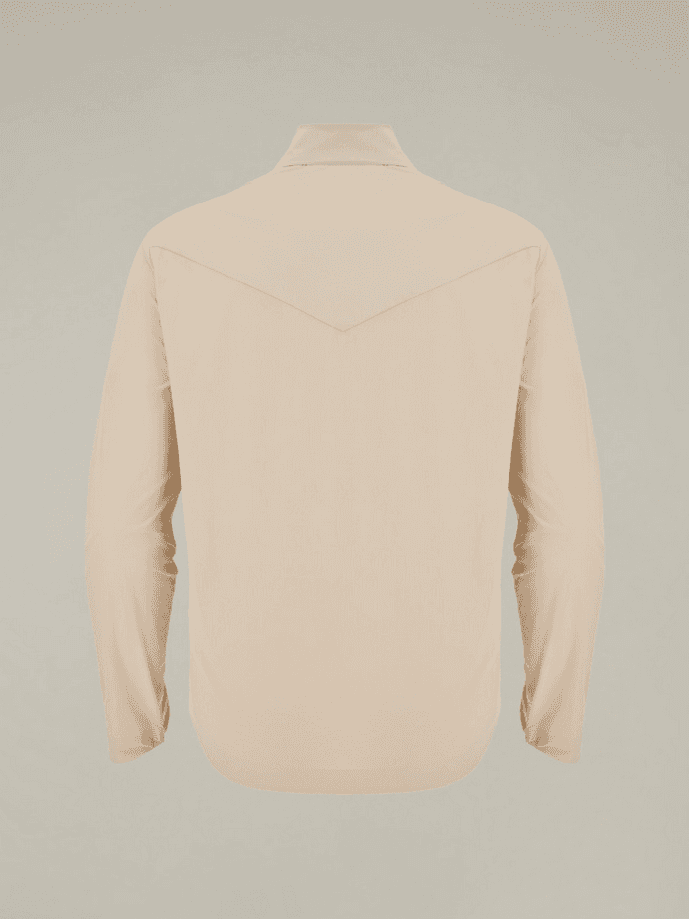 MACRON camicia overshirt kyffin uomo beige - 3