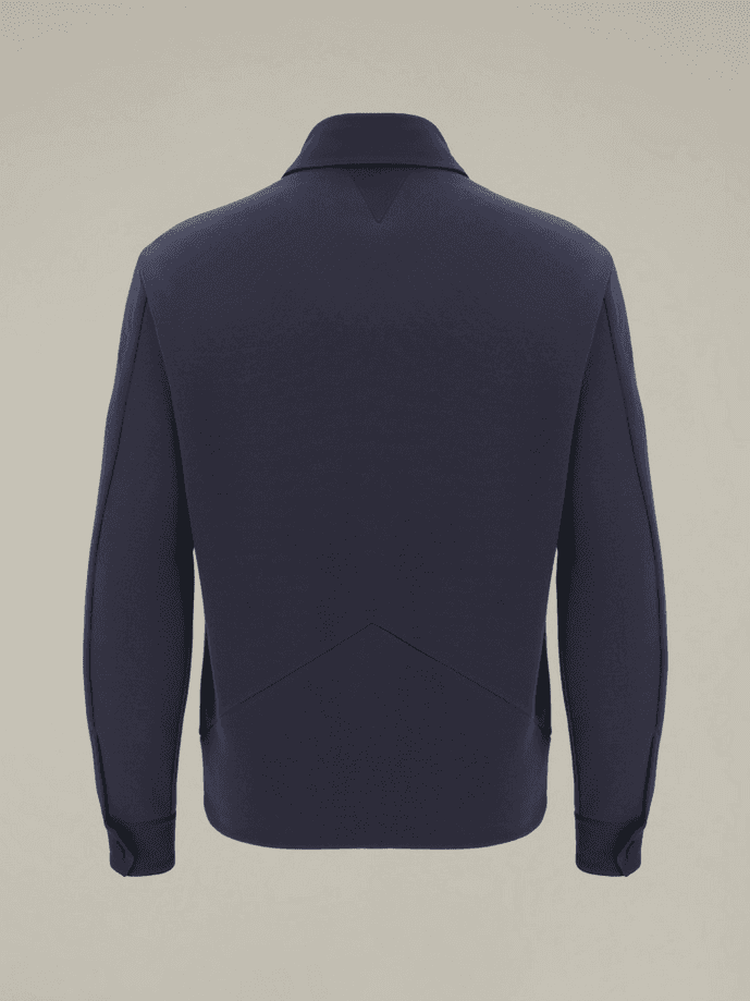 MACRON camicia overshirt uomo navy blue - 3