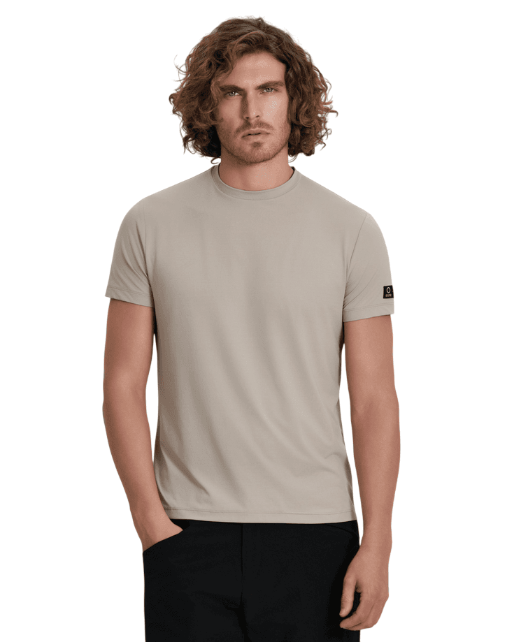 SUNS t-shirt paul neck uomo sabbia - 4