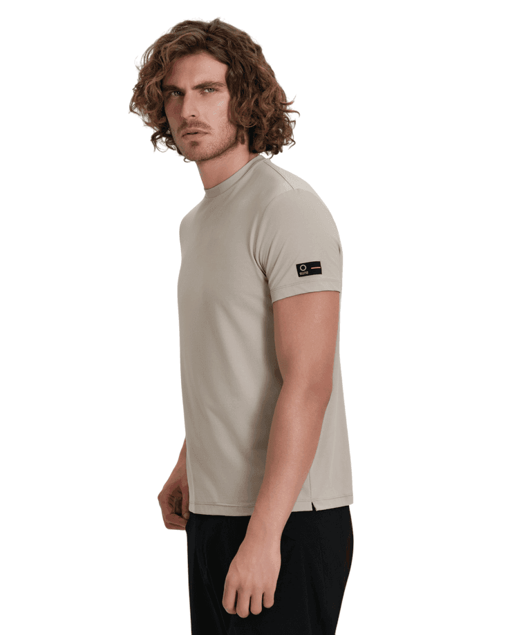 SUNS t-shirt paul neck uomo sabbia - 2