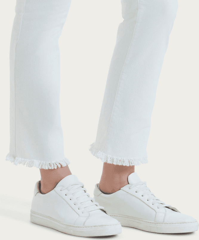 RAGNO jeans sfrangiato donna bianco - 2