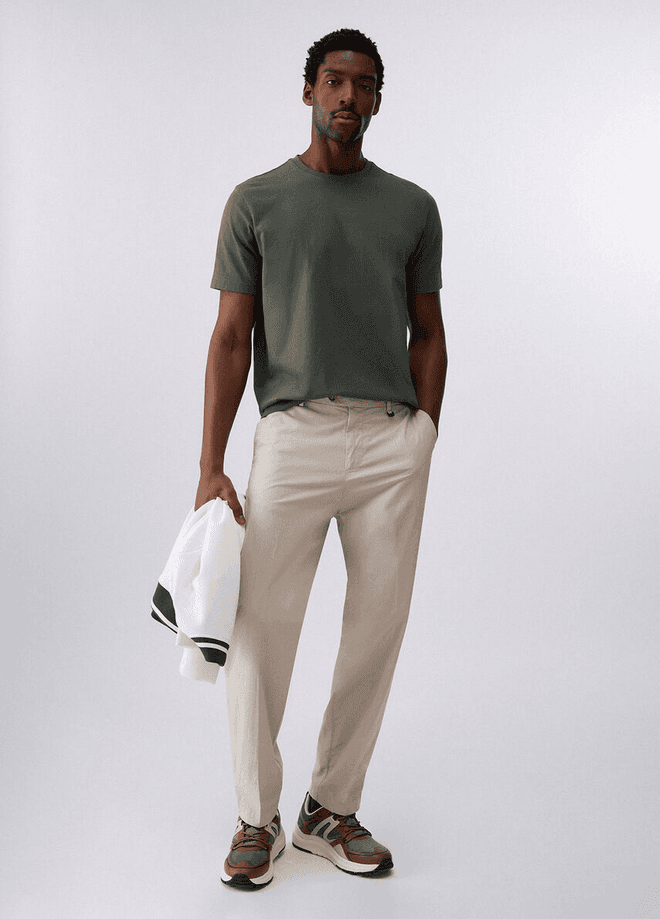 LIU JO pantalone chino uomo beige - 4
