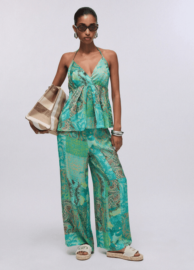 LIU JO pantalone donna verde acqua - 4
