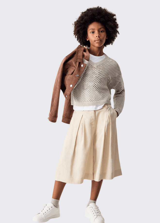 LIU JO KIDS bermuda con pence bambina beige - 3