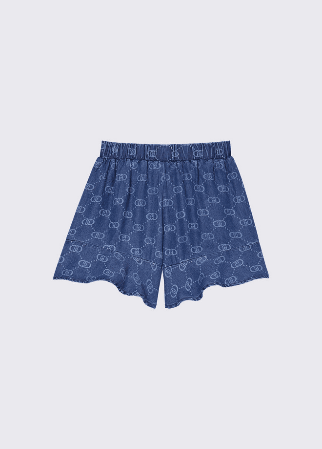 LIU JO KIDS shorts in denim bambina blu - 2