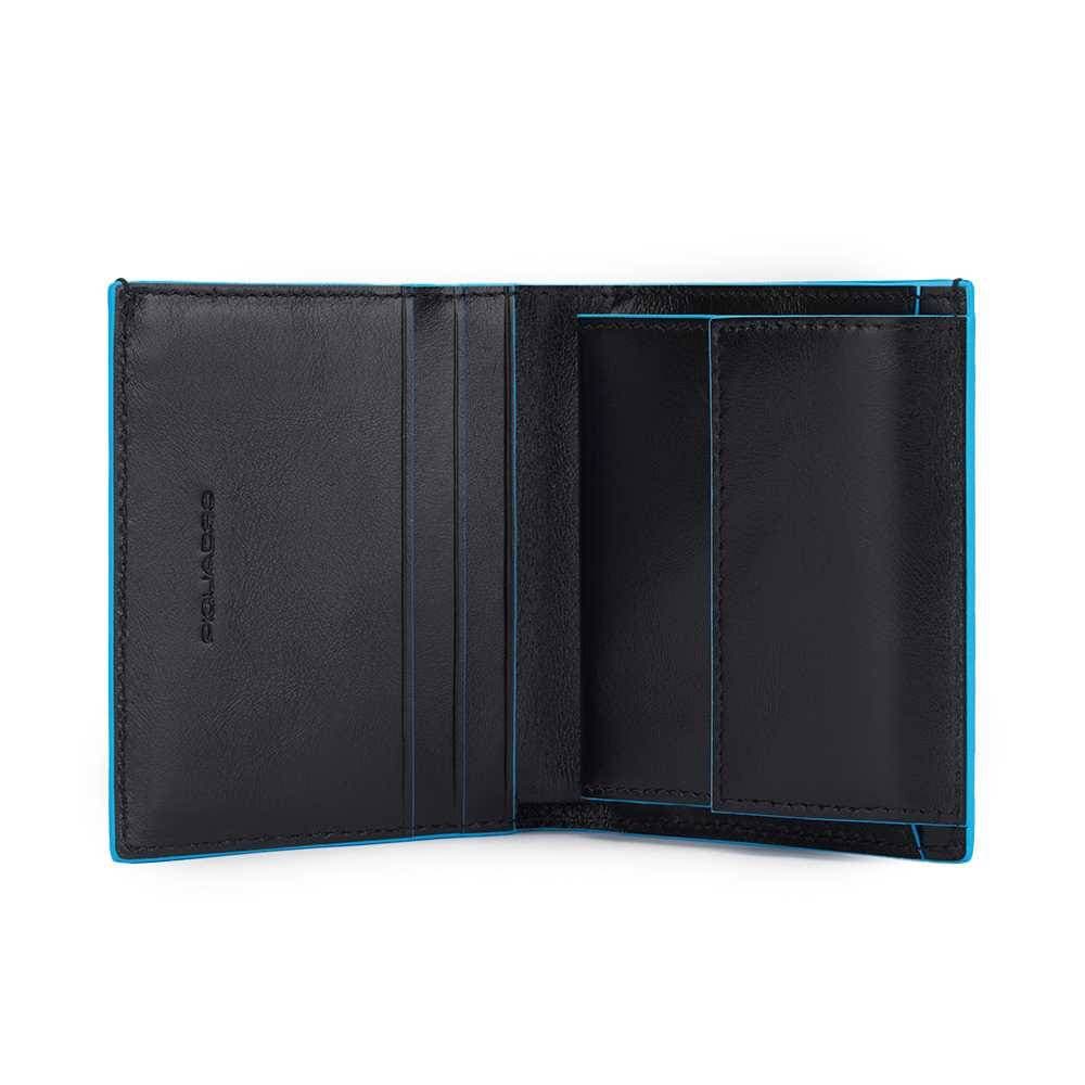 PIQUADRO Portafoglio  blue square Uomo Pelle Nero PU5963B2R-N - 6