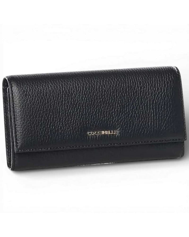 COCCINELLE Coccinelle Portafoglio Metallic Soft Donna Nero in Pelle - 3
