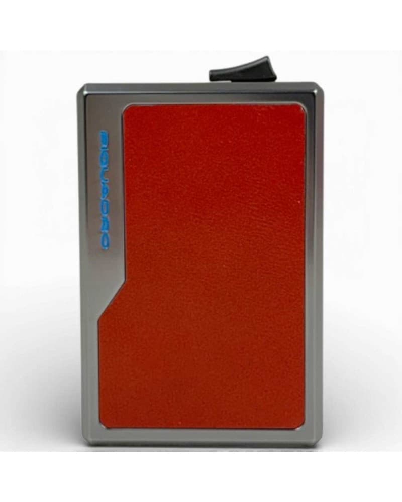 PIQUADRO Piquadro Porta carte di credito Blue Square Unisex Cuoio in Alluminio e Pelle - 7
