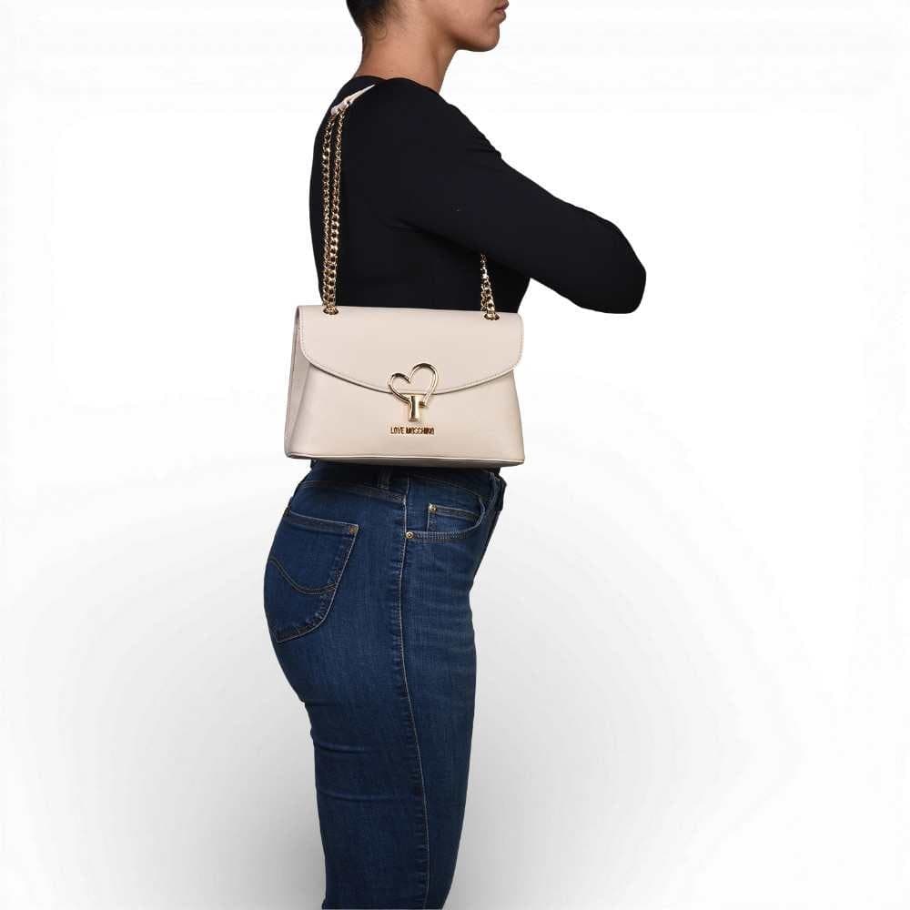 Love Moschino  Borsa Avorio Donna Avorio in Sintetico - 8