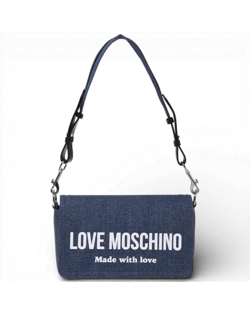 Love Moschino  Borsa Denim Donna Blu in Tessuto - 9