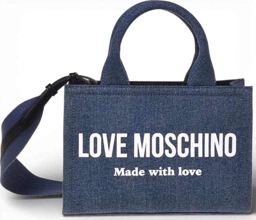 Love Moschino  Borsa Denim Donna Blu in Tessuto - 2