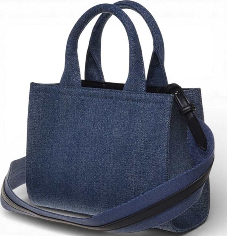 Love Moschino  Borsa Denim Donna Blu in Tessuto - 3