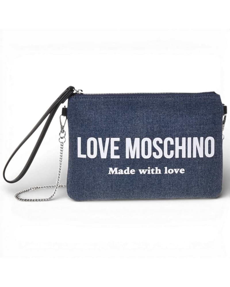 Love Moschino  Borsa Denim Donna Blu in Tessuto - 9